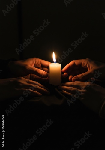 International day for the abolition of slavery remembrance with candlelit vigil theme