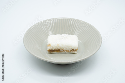 Korean traditional rice cakes served in a bowl