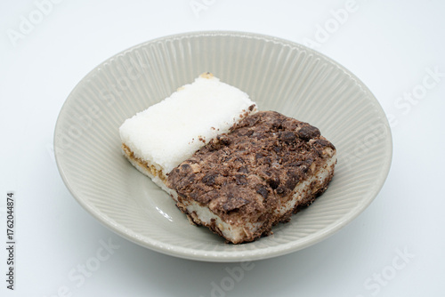 Korean traditional rice cakes served in a bowl