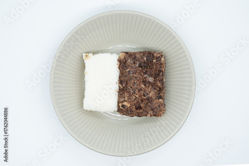 Korean traditional rice cakes served in a bowl
