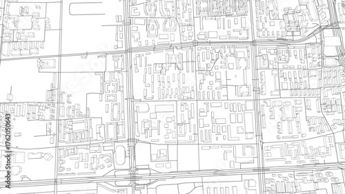 Detailed Urban Layout Blueprint