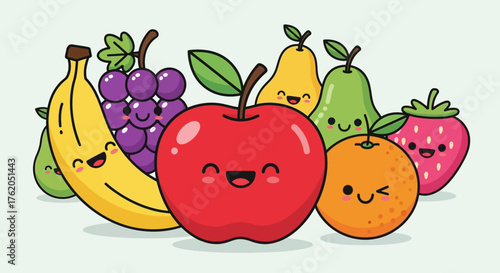 vector illustration of fruits