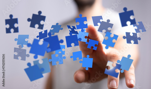 Person reaching for floatin...