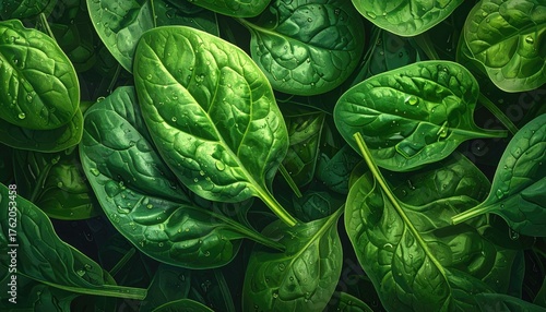 Green spinach background