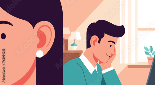 Listening and Thinking A Portrait of Connection and Thought in a Modern Setting