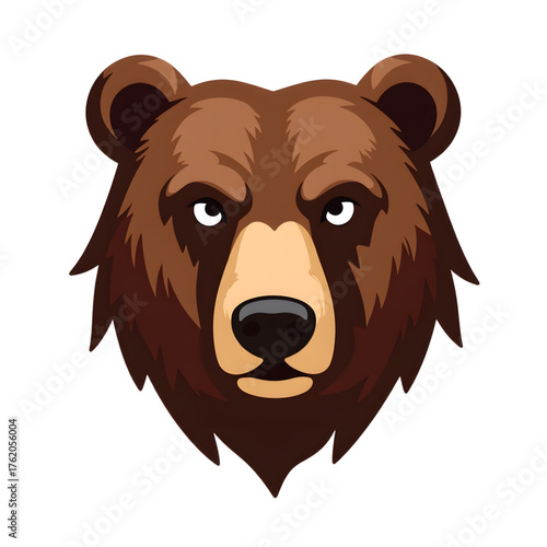 Stylized bear head logo design on white background, identity branding