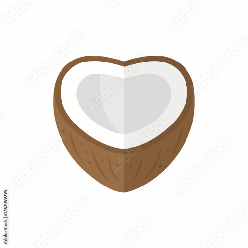 opened coconut