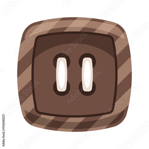 Button tailoring supply cartoon shape