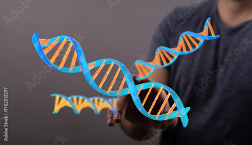 Abstract image of DNA stran...