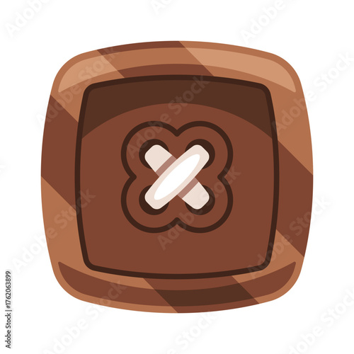 Button for sewing craft design