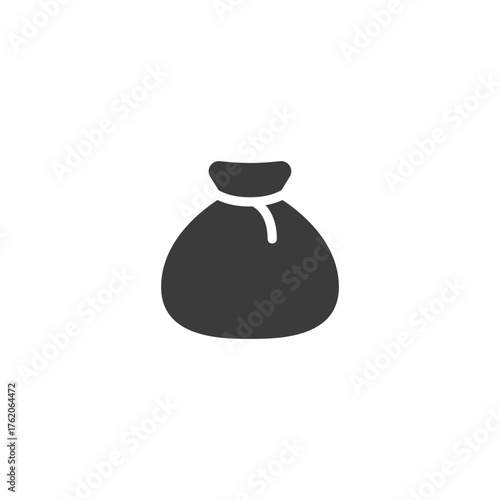 Money bag, linear icon. Savings, profit and financial capital