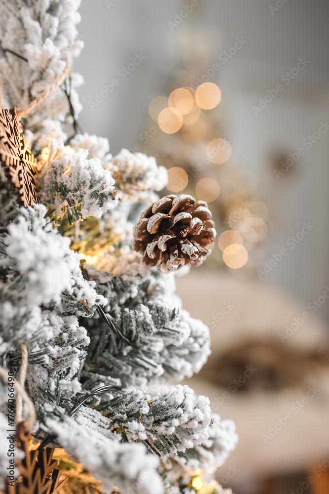 Naklejka premium Detalhes Natal