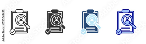 Profile Icon Set. Designed In Multi Style