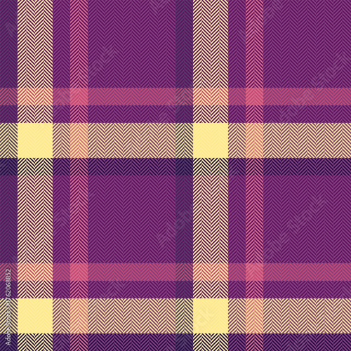 Valentine background textile tartan, tile vector plaid check. Brand seamless fabric texture pattern in magenta and red colors.
