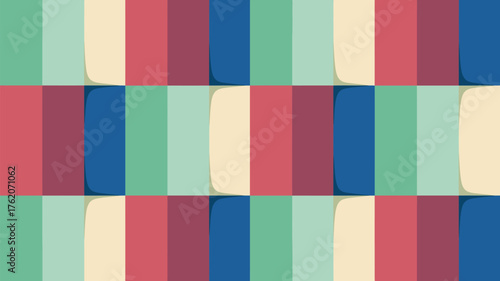Abstract background with alternating vertical rectangles in various pastel and muted colors