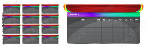 GROUP STANDING Football TV social media preview template