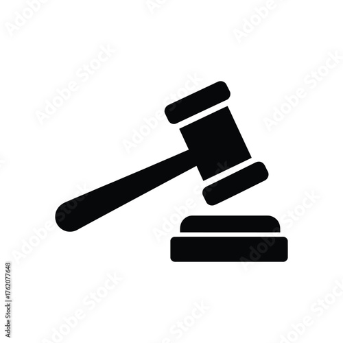 Gavel and Sound Block Symbolizing Law Court and Justice System
