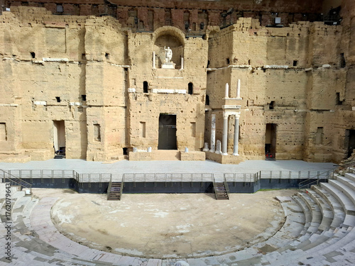 Stage of Roman Amphitheatre, Orange,France