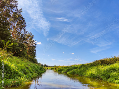 spływ rzeką Barcz w Dolina Baryczy