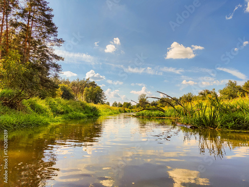 spływ rzeką Barcz w Dolina Baryczy
