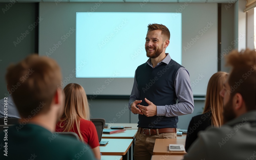 Fototapeta premium Student Study Classmate Classroom Lecture Concept. High quality