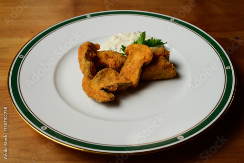 Deep Fried Porcini Cep Mushrooms with Tartare Sauce