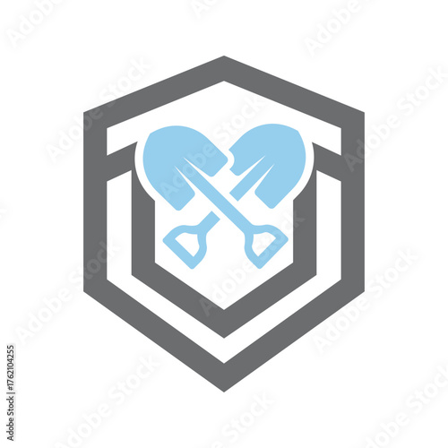 Digging Shovel Logo