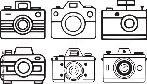 Camera Silhouette Vector Pack — Studio Equipment Icons