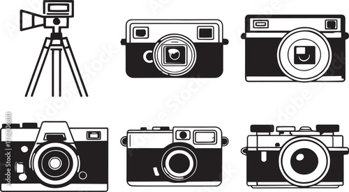Camera Outline Pack — Vintage Film
