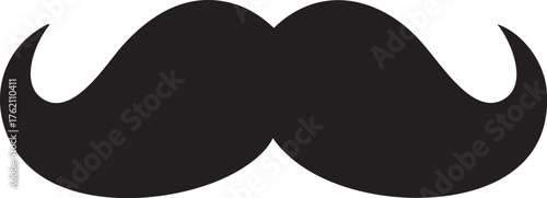 Adobe Illustrator Artwork Classic Black Silhouette - Vector Illustration for Retro Design, Costume, and Hipster Fashion