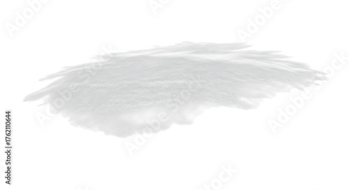 A fluffy pile of snow isolated on transparent background, perfect for winter scenes, holiday designs, or adding a touch of seasonal charm to your creative projects, offering a versatile element for va