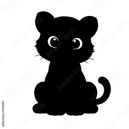 tiger cub silhouette