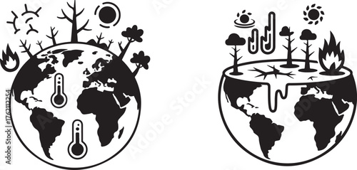 Global warming and climate change impacts on planet earth