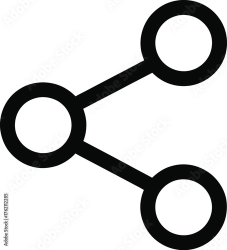 Share Connection Icon Outline Graphic