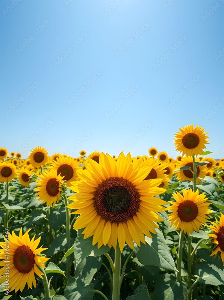 Fototapeta premium sunflowers in the field