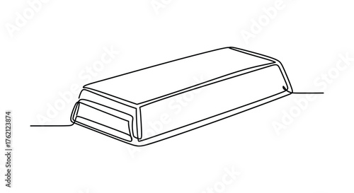 Gold bar outline bullion precious metal