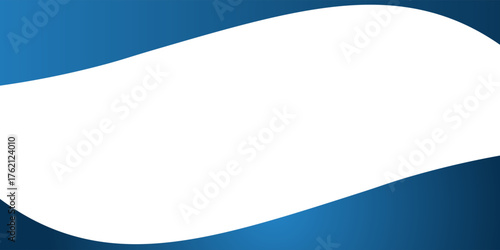 abstract curve background, blue wave vector on white background, design for business presentation slide or backdrop, gradient tape ribbon background, presentation slide template