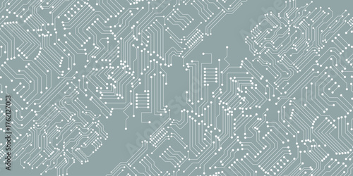 Circuit technology background with hi-tech digital illustration. Modern design.