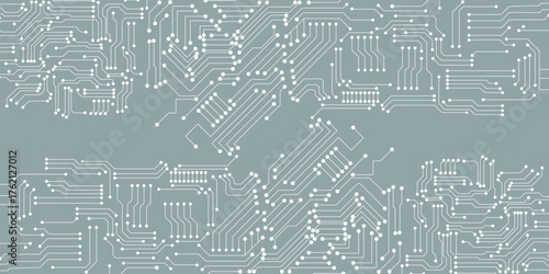 Circuit technology background with hi-tech digital illustration. Modern design.