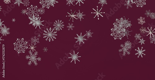 Abstract winter scene with ...