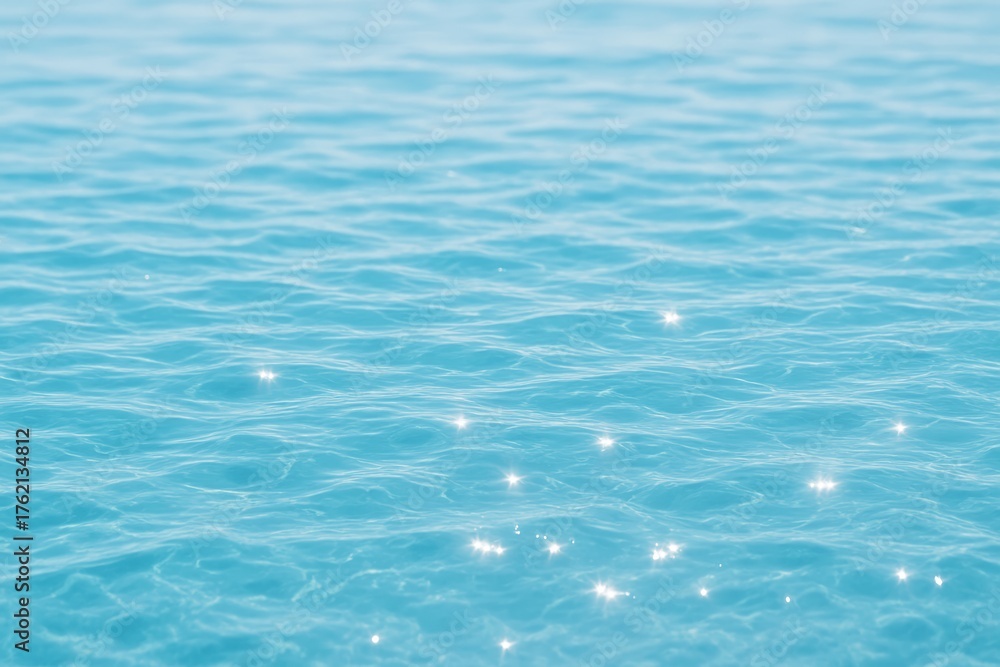 Fototapeta premium Calm water ripples serene ocean nature photography bright environment close-up view tranquility concept