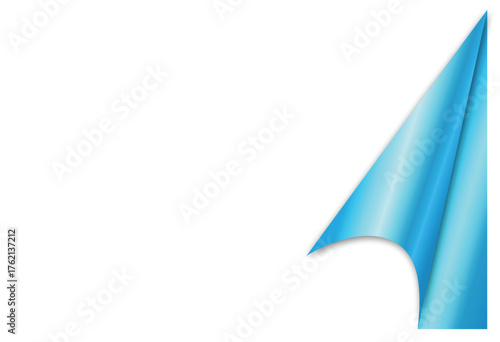 Blank Page Curl Effect Vector – Folded Paper Corner Template Isolated on Transparent Background-Curved Paper Edge Design