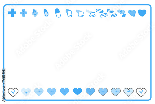 医療のシンプルフレーム04