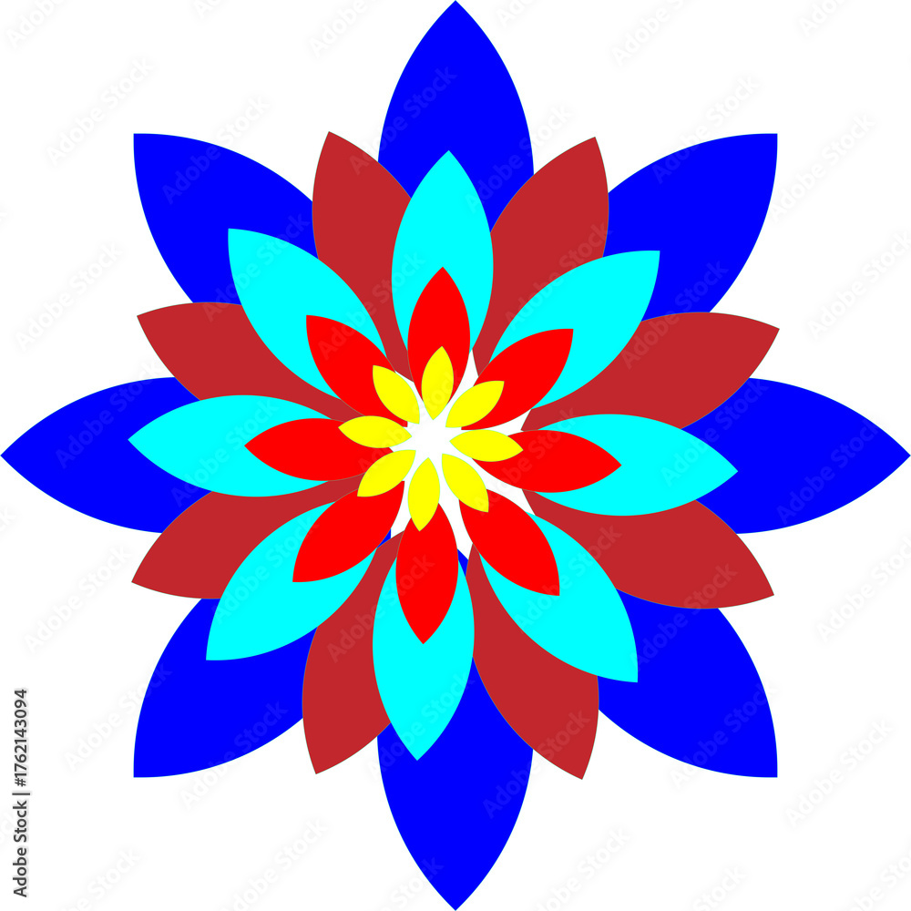 Fototapeta premium abstract colorful flower