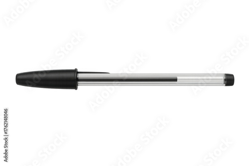 Wallpaper Mural Ballpoint pen with black ink, transparent barrel, writing and drawing tool, basic office supply and stationery aid Torontodigital.ca