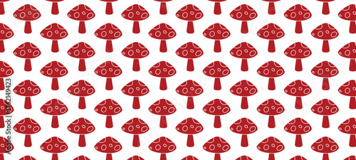 seamless background with mushroom