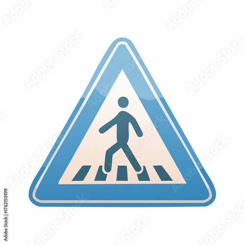 pedestrian crossing road sign