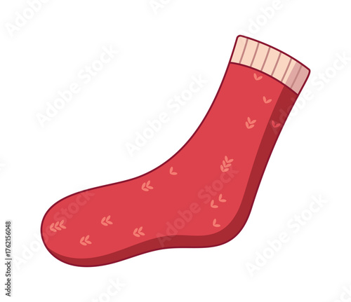 Warm woolen sock seasonal footwear