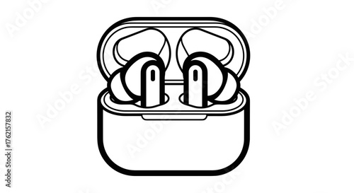 Wireless earbuds in charging case ready for music, calls, and active lifestyle.