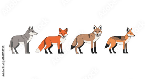 Stunning wildlife collection showcasing diverse animals in a vibrant, modern style